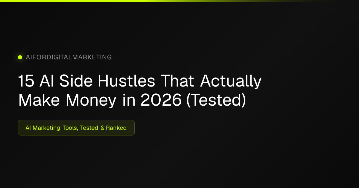 15 AI Side Hustles That Actually Make Money in 2026 (Tested ...